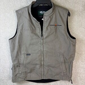 Arborwear Canvas Vest Mens Small Brown Forestry Suppliers Fleece Lined 402235